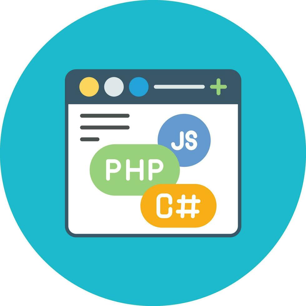 Coding Language Vector Icon