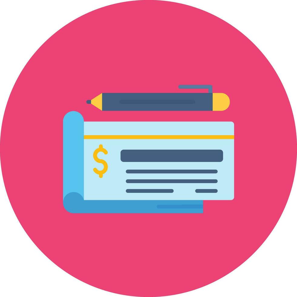 Cheque Vector Icon