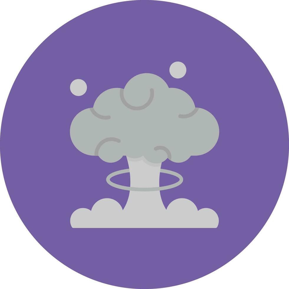 icono de vector de explosión nuclear