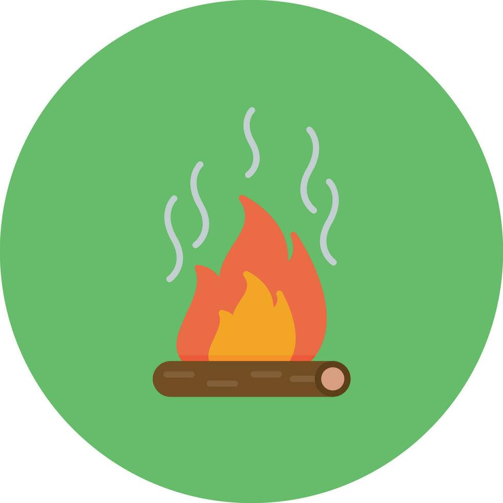 Fire Pollution Vector Icon