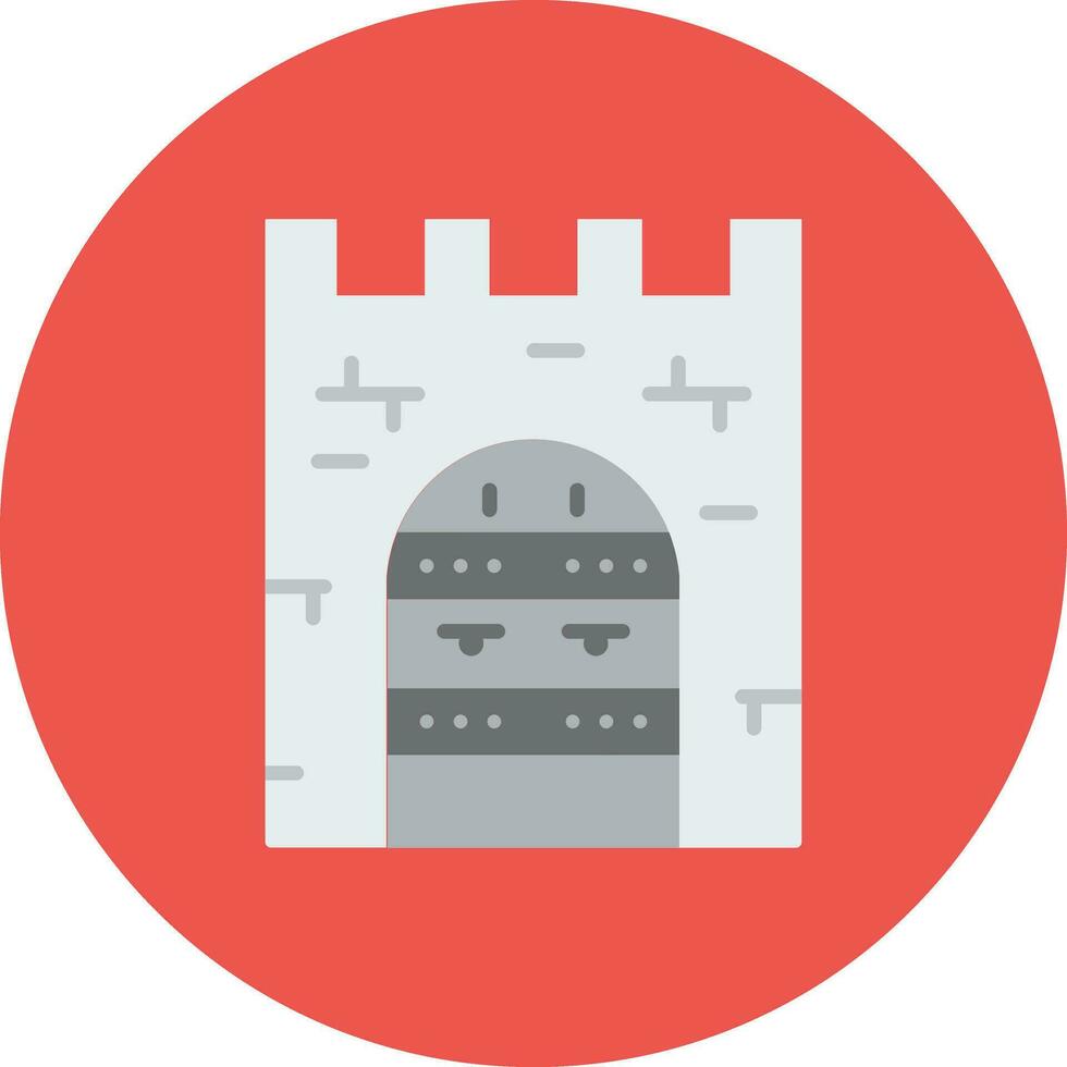 icono de vector de puerta de castillo