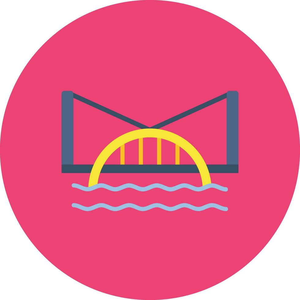 Water Bridge Vector Icon