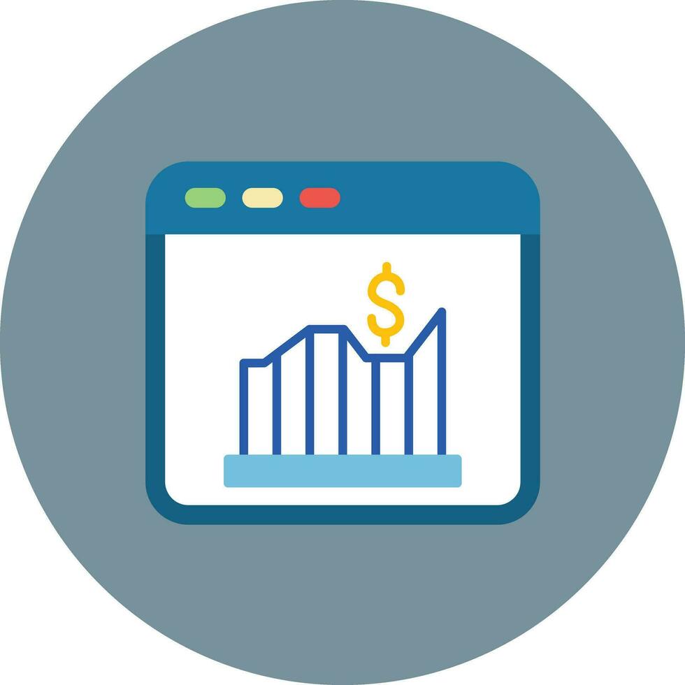 Website Statistics Vector Icon