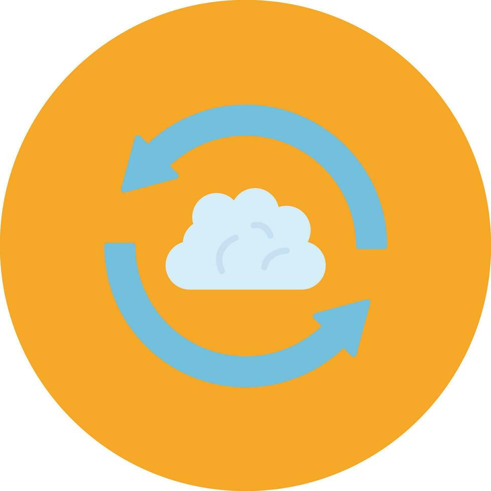 Cloud Sync Vector Icon
