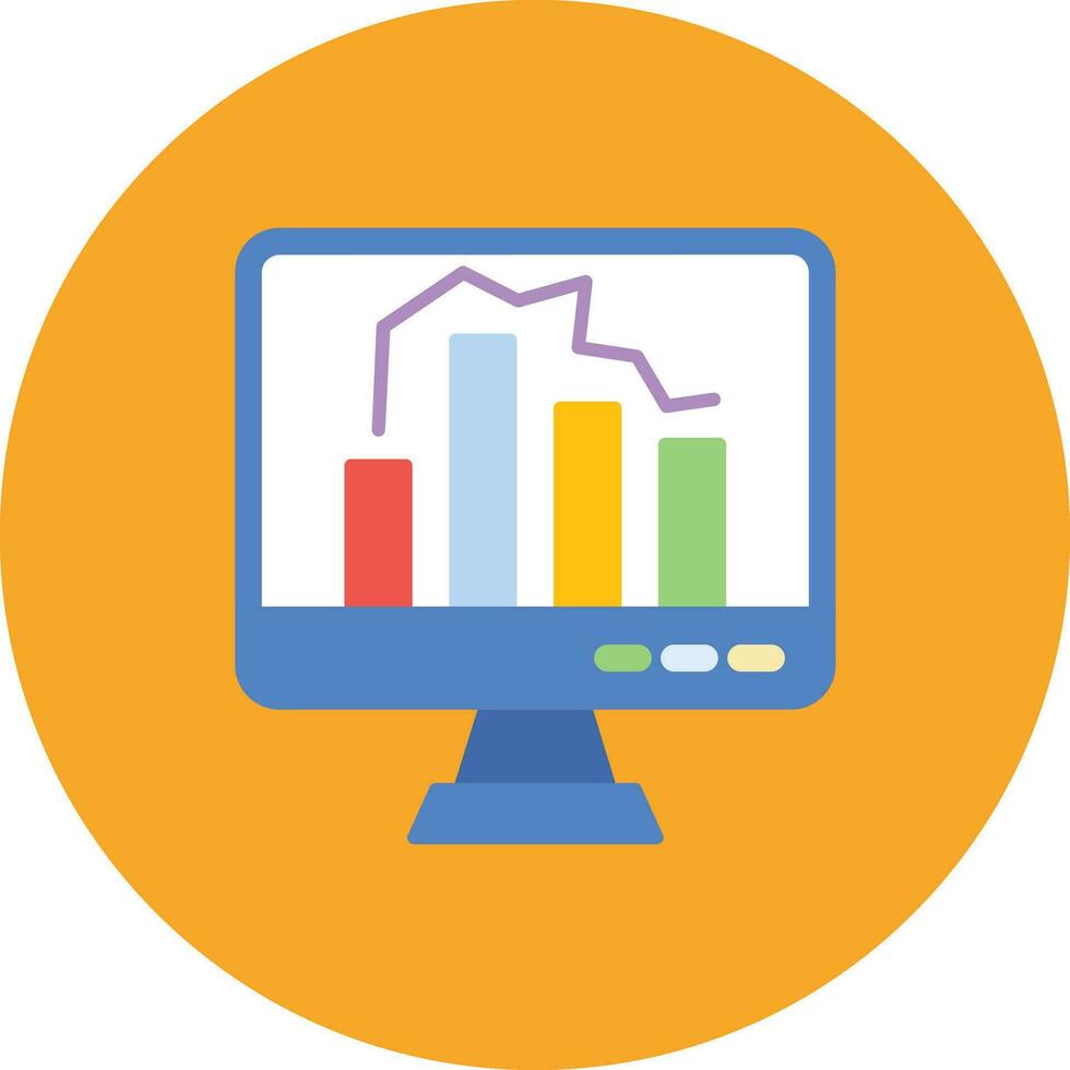 Monitoring Analytics Vector Icon