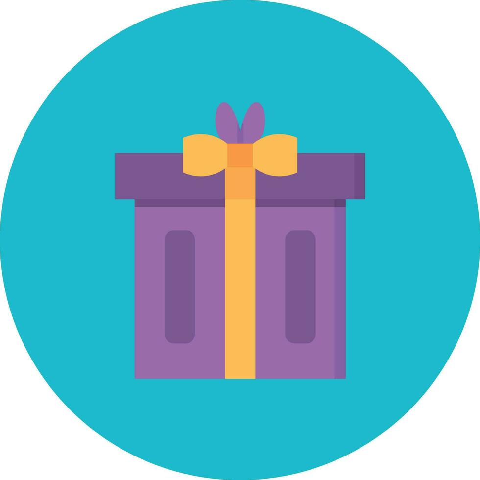 icono de vector de caja de regalo