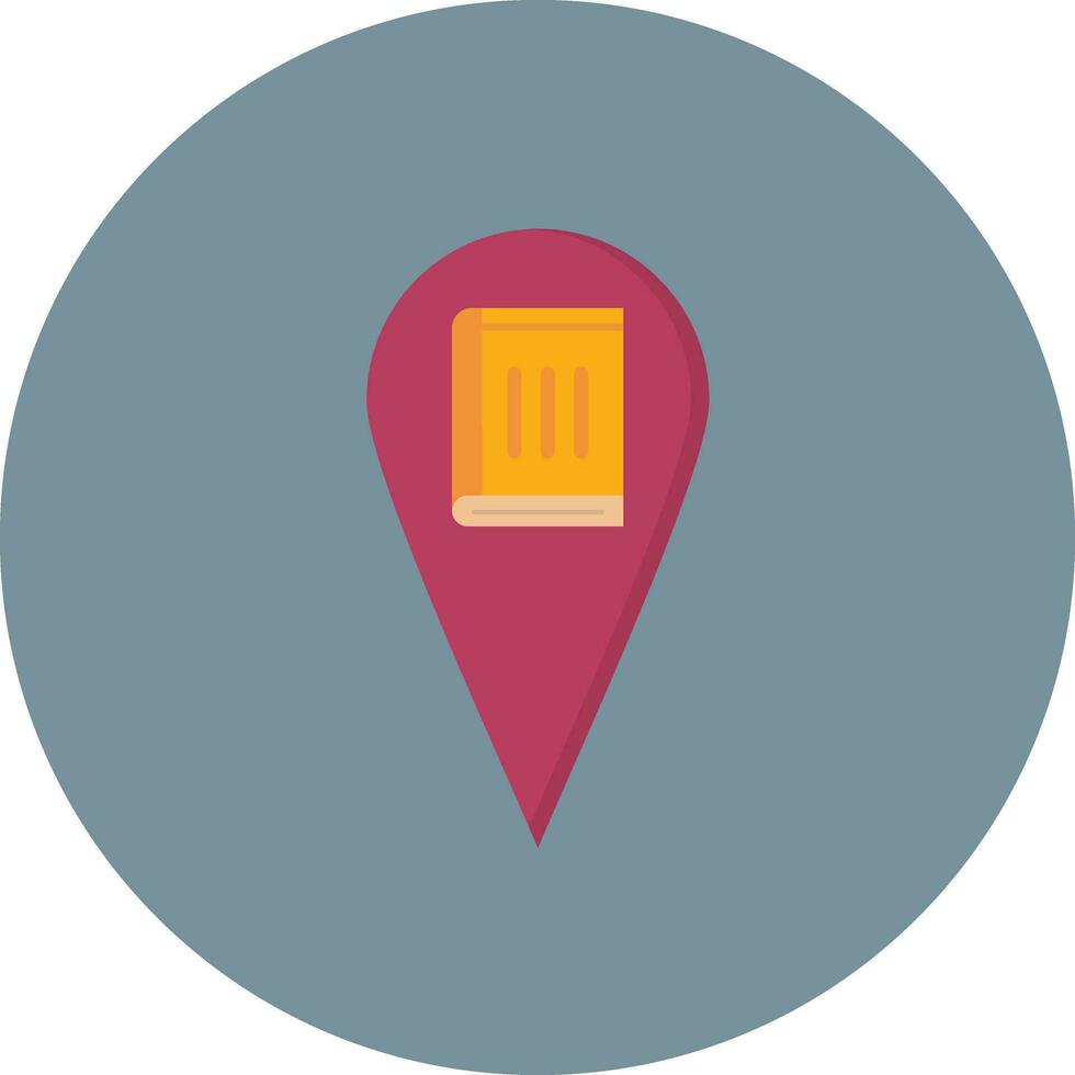 Library Location Vector Icon