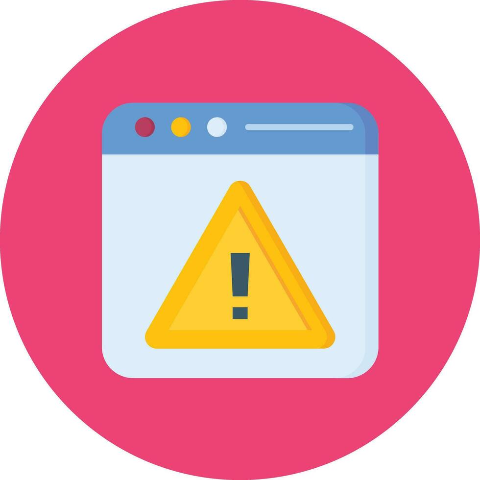 Browser Alert Vector Icon