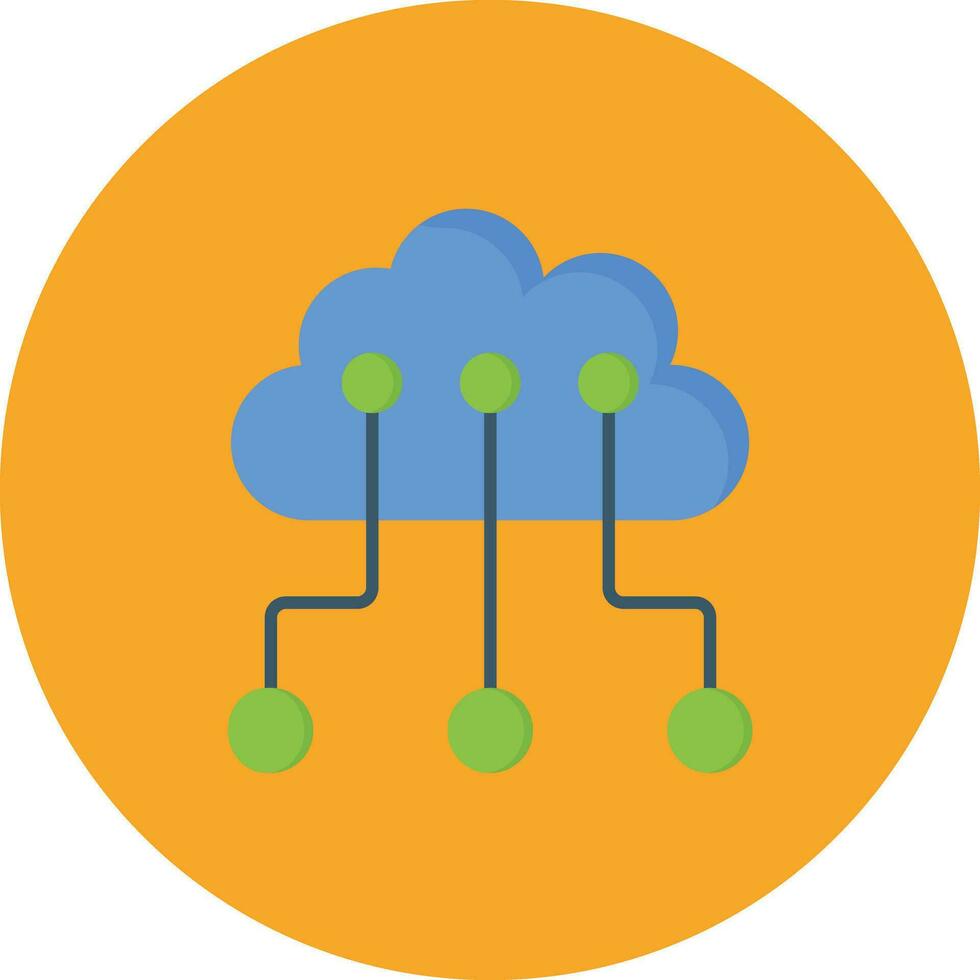 Cloud Networking Vector Icon