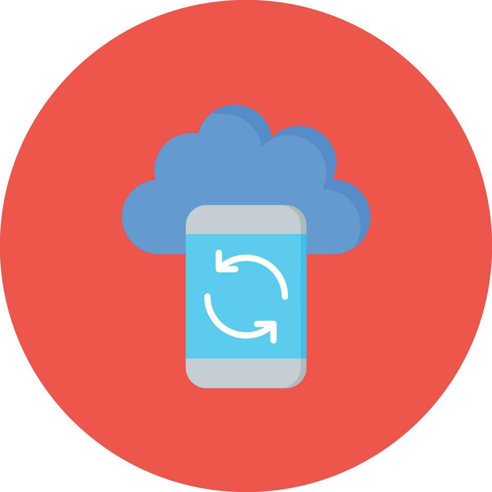 Cloud Sync Vector Icon
