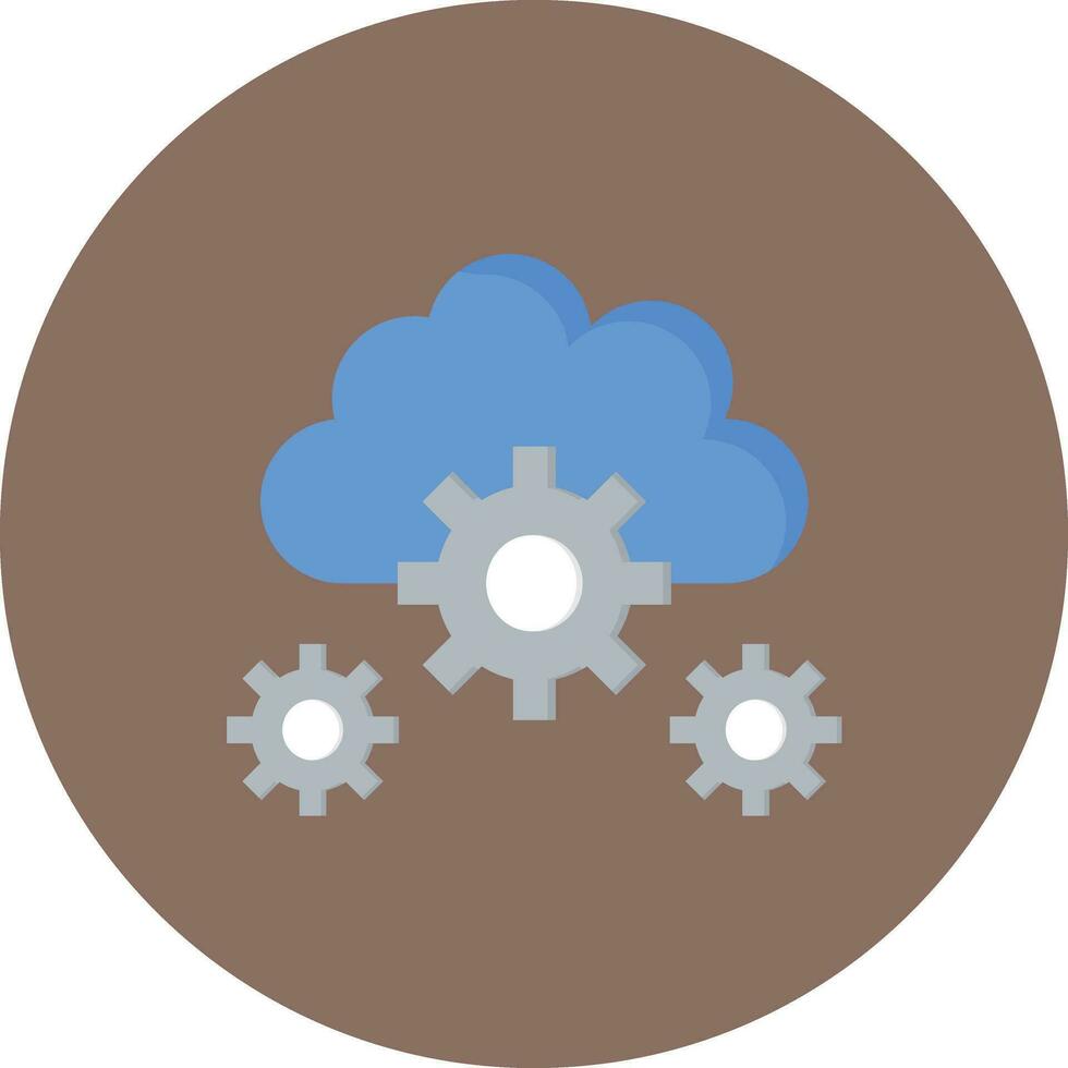Cloud Setting Vector Icon