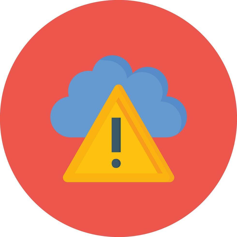 Cloud Alert Vector Icon