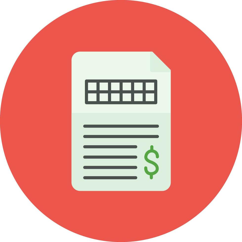 Invoice Vector Icon