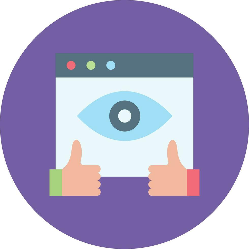 Impression Rate Vector Icon