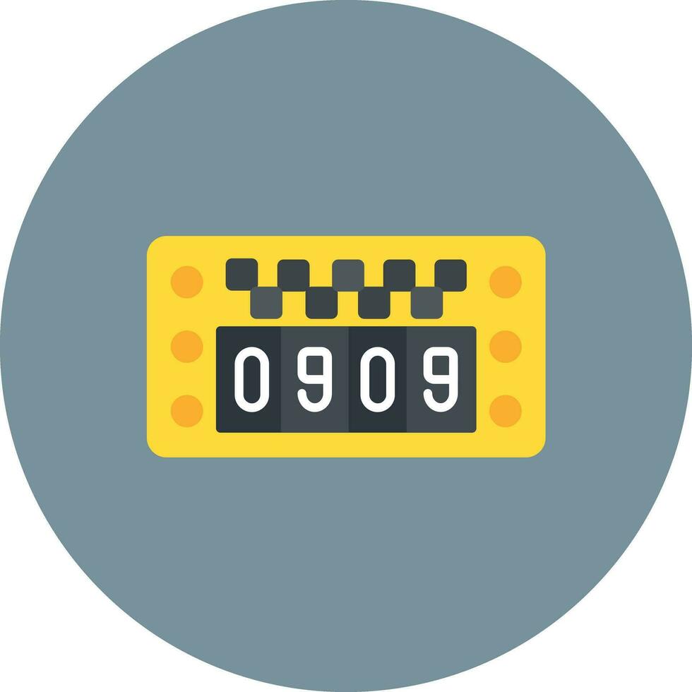 Taxi Meter Vector Icon