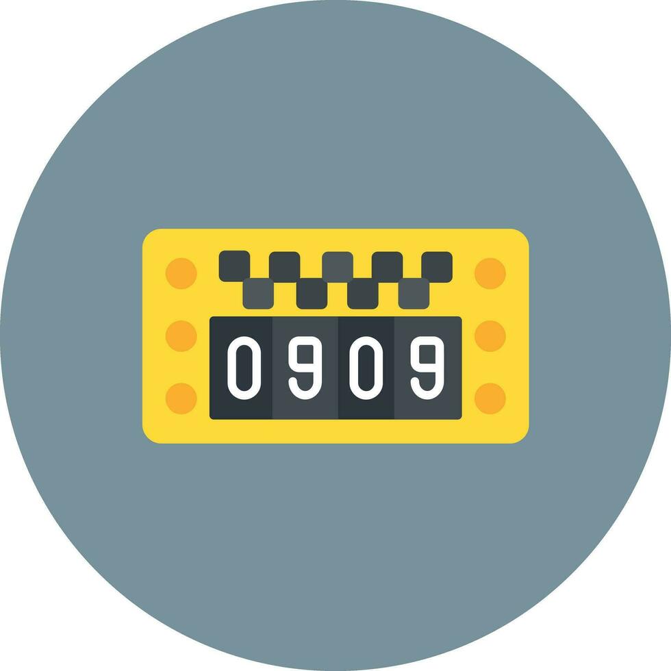 Taxi metro vector icono