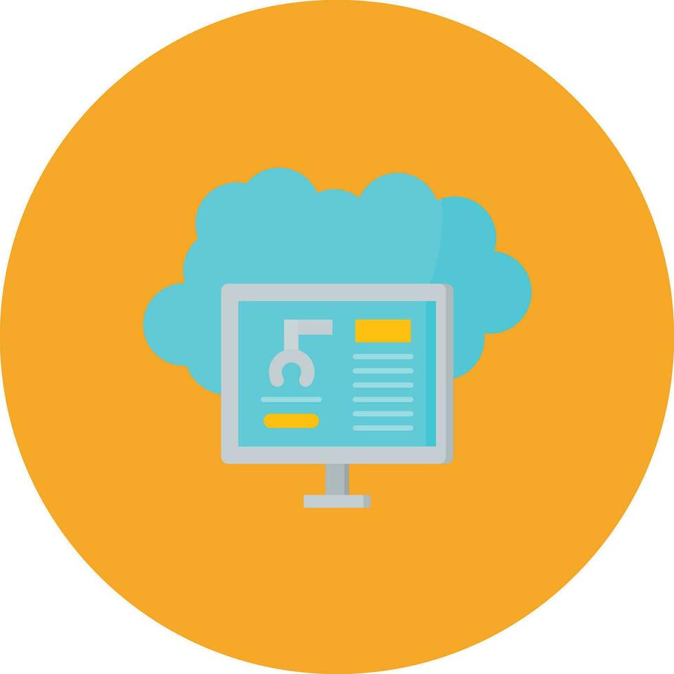 Cloud Computing Vector Icon