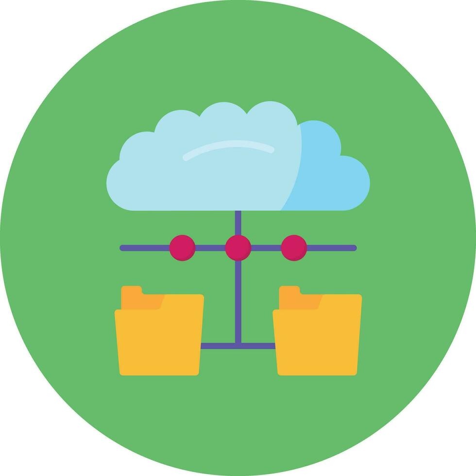 Distributed Data Vector Icon