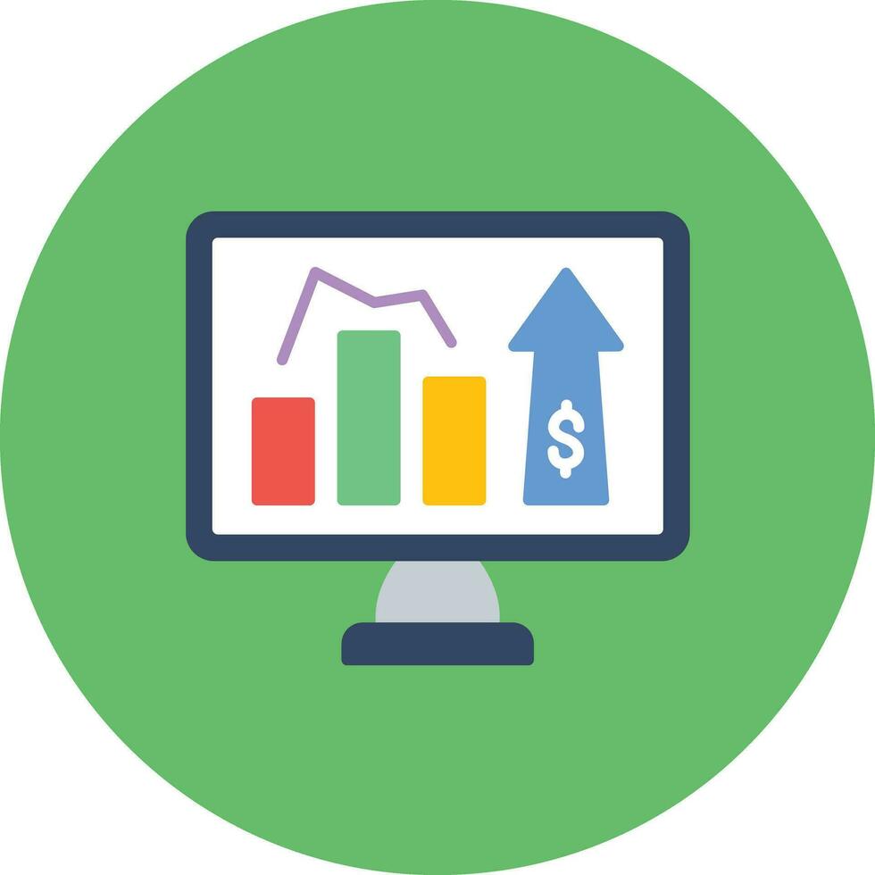 Online Statistics Vector Icon