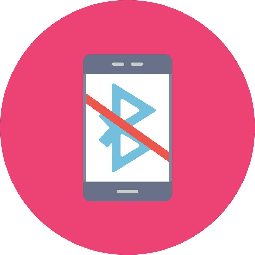 Bluetooth Disabled Vector Icon