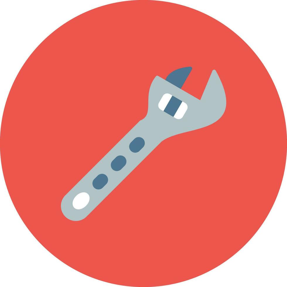 Adjustable Wrench Vector Icon