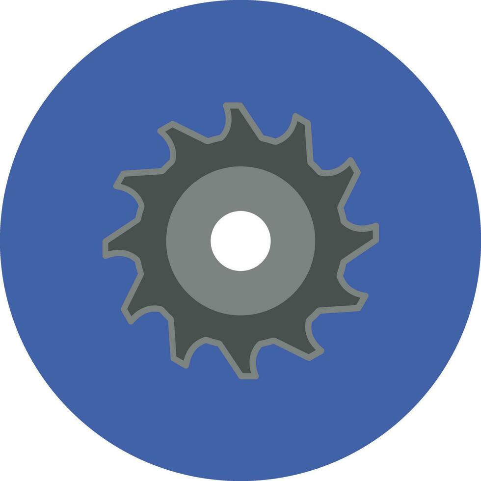 icono de vector de sierra circular