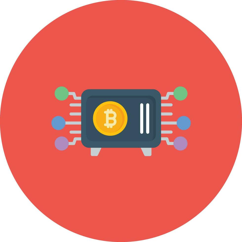 Crypto Vault Vector Icon