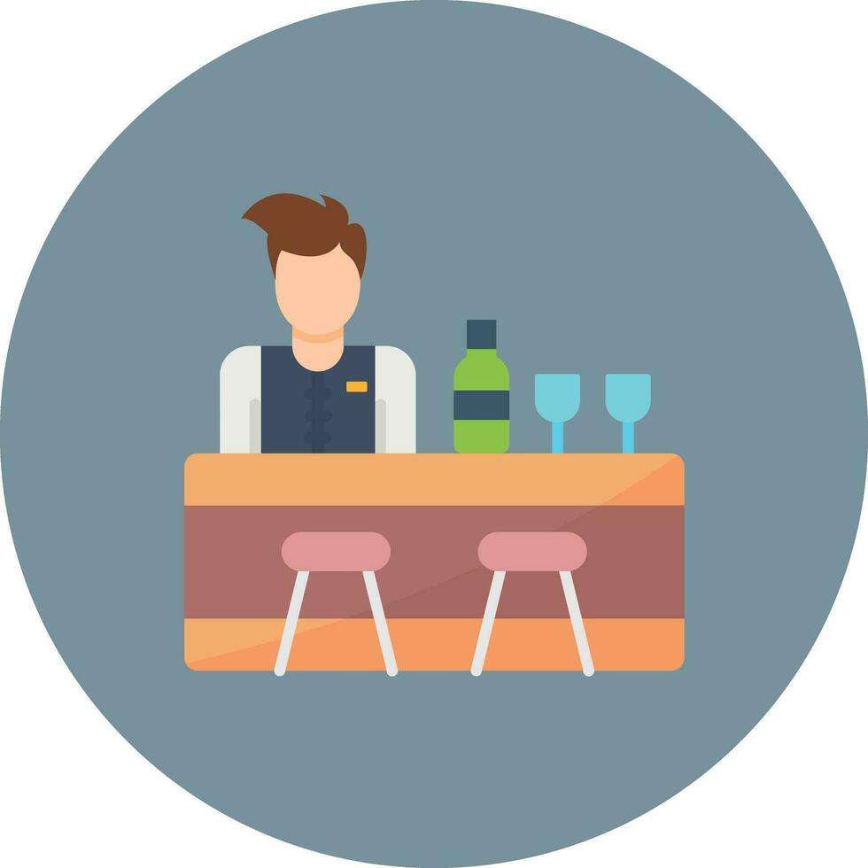 barman vector icono