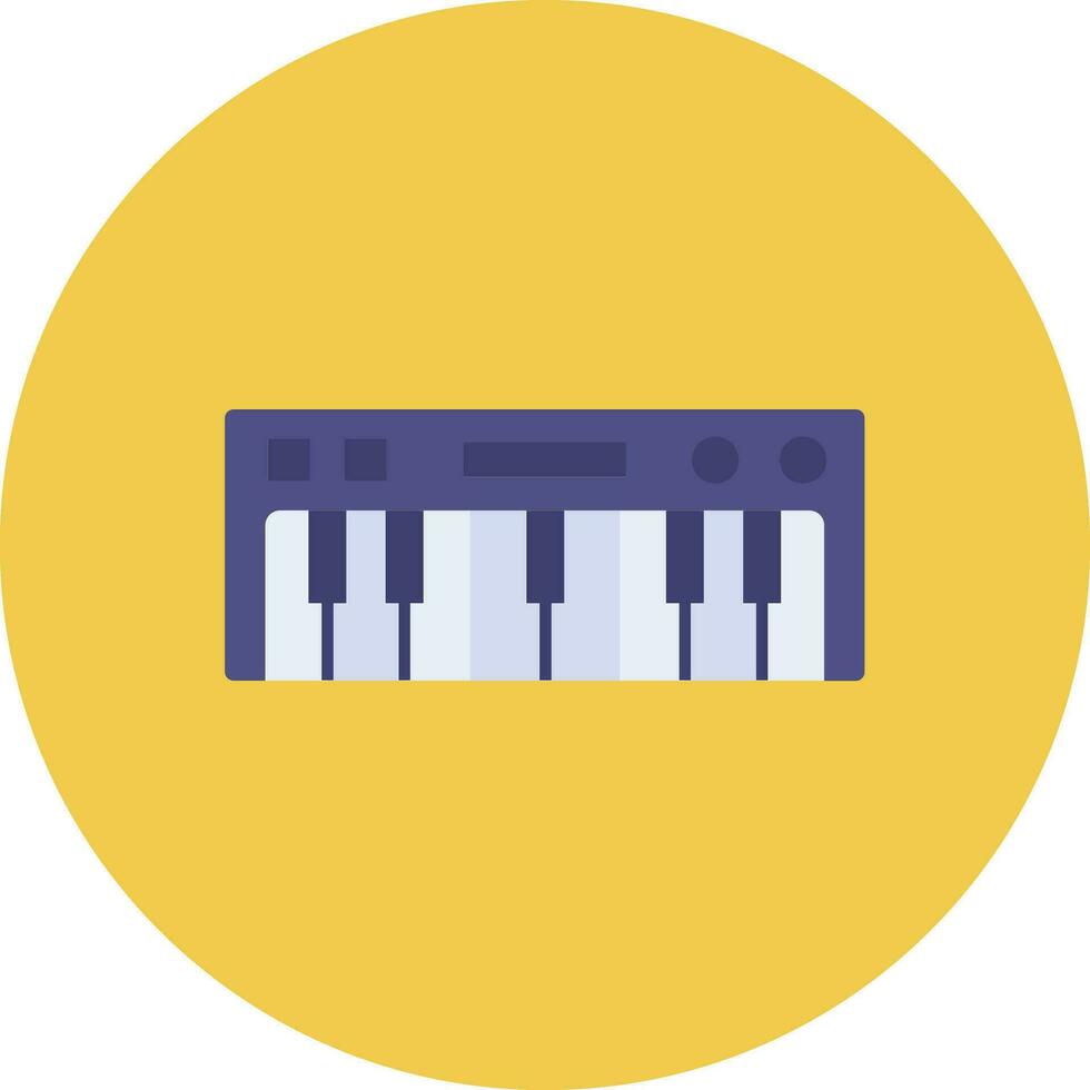 Piano keyboard Vector Icon