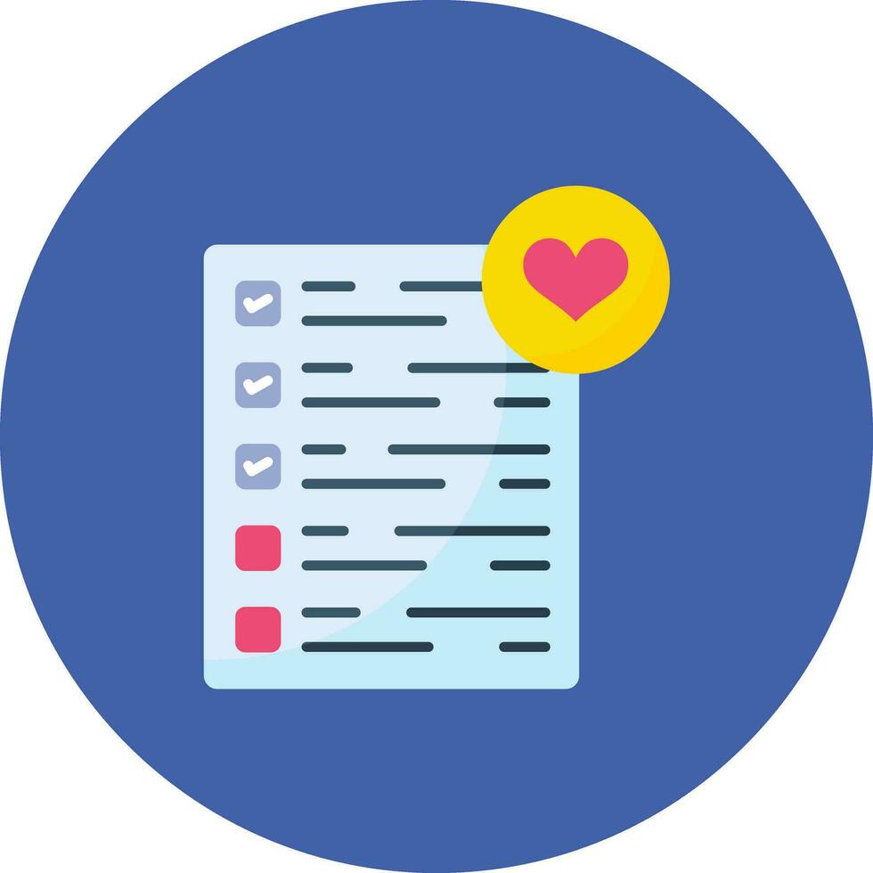Wishlist Vector Icon