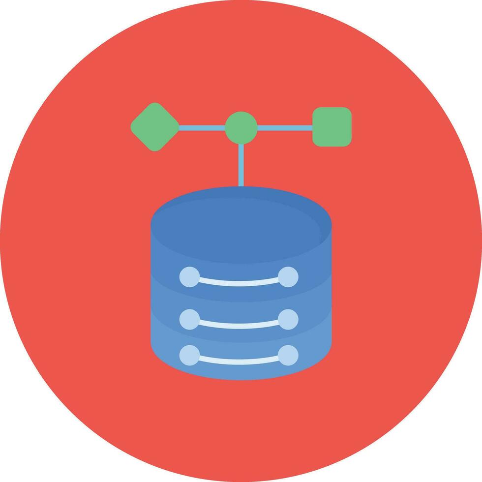 Object Database Vector Icon