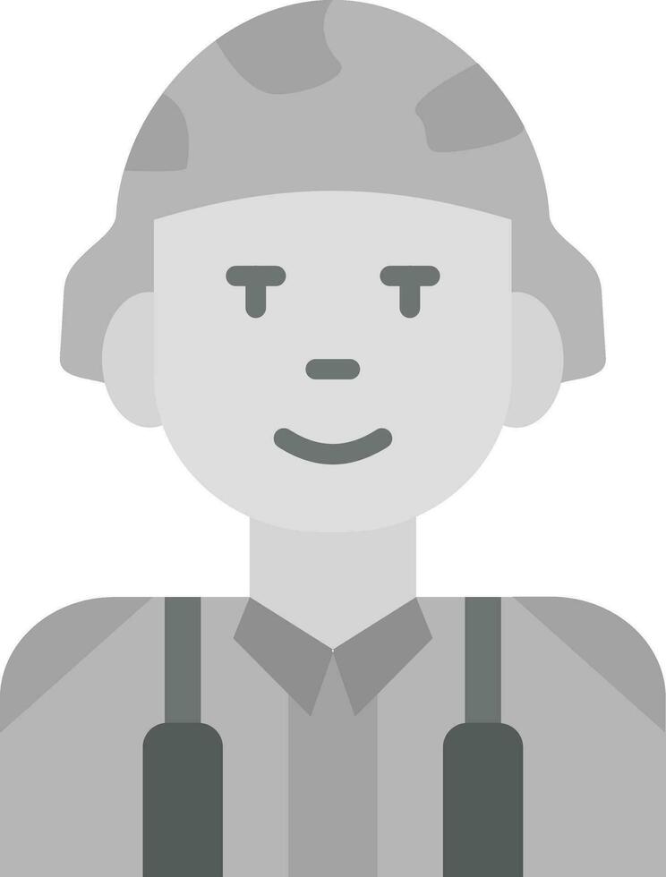 icono de vector de soldado