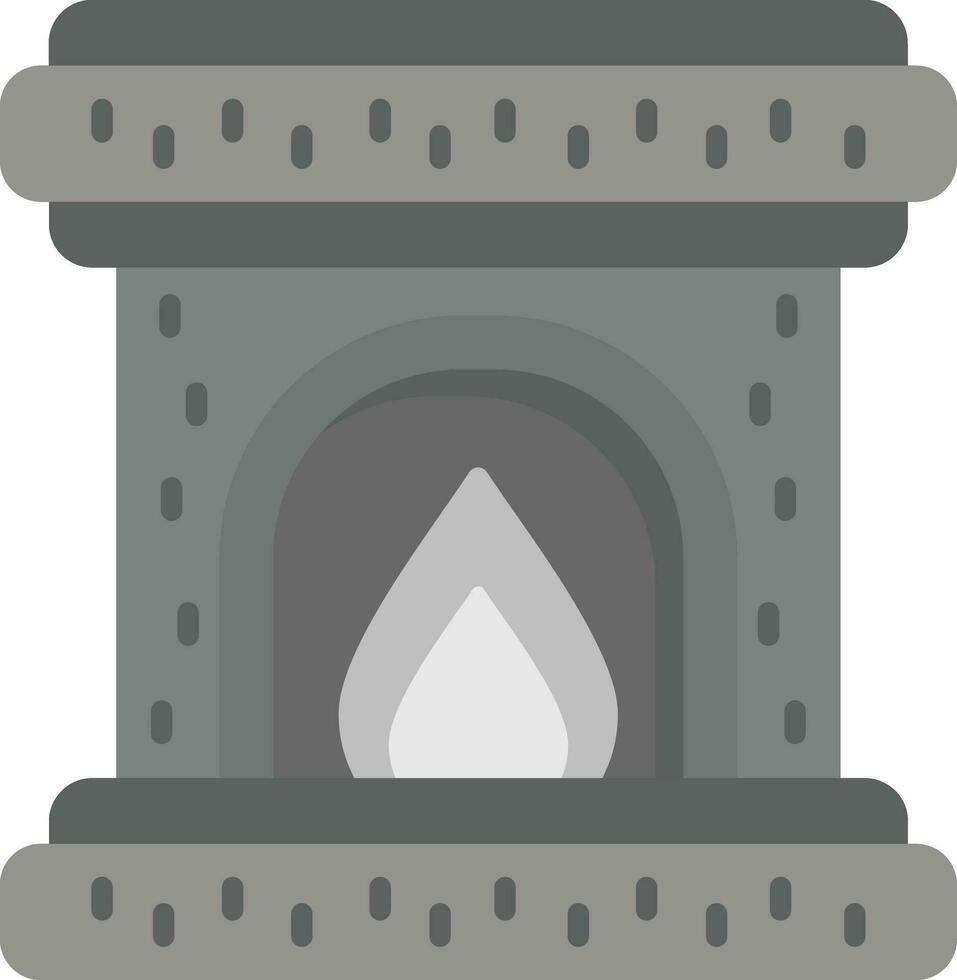 icono de vector de chimenea