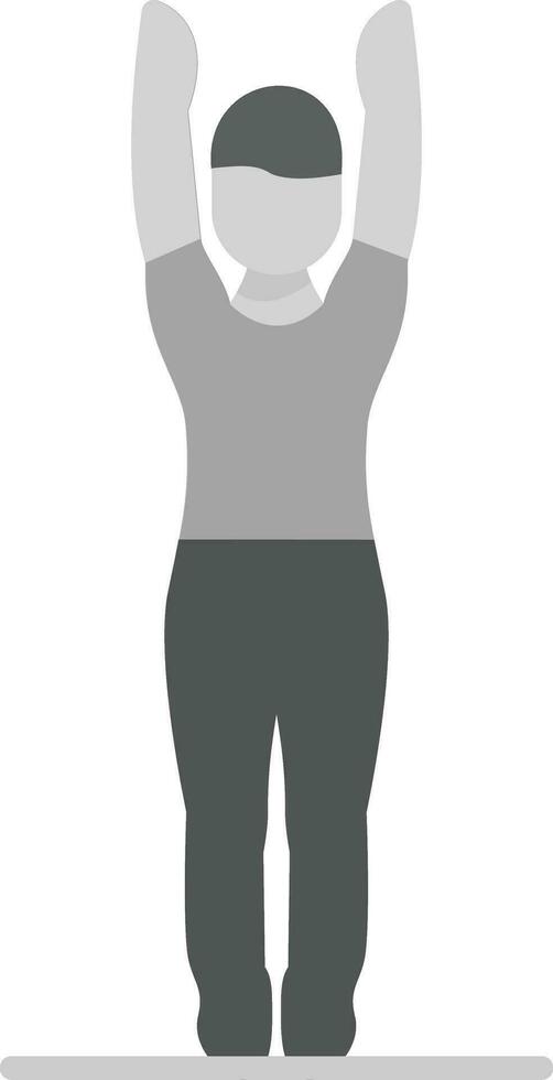 Stretching Arms Vector Icon