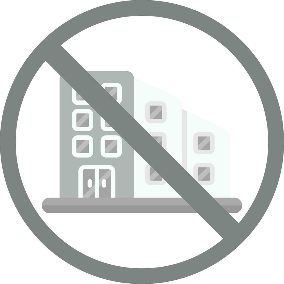 No Commute Vector Icon