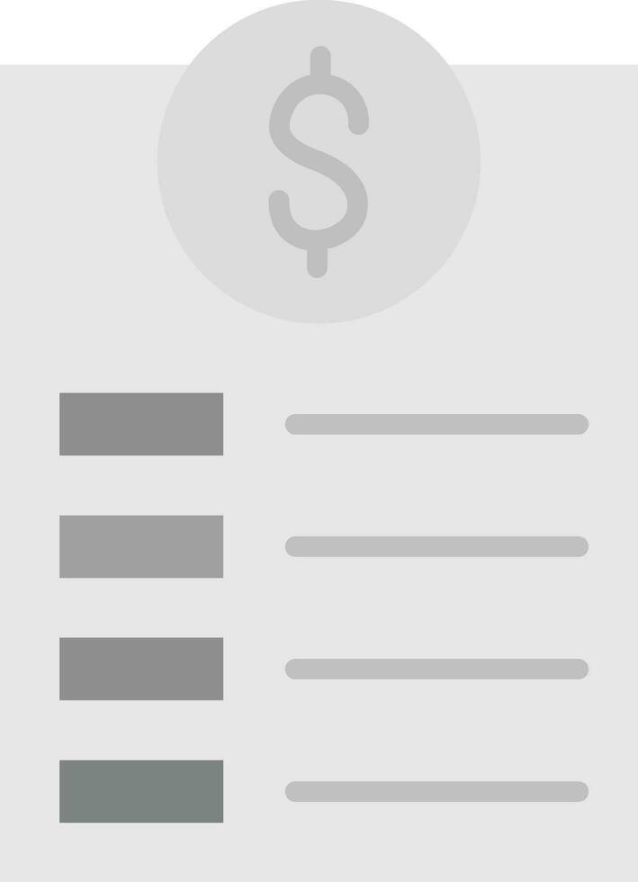 Invoice Vector Icon