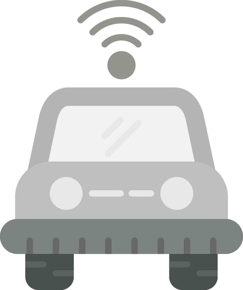 Self Driving Vehicle Vector Icon