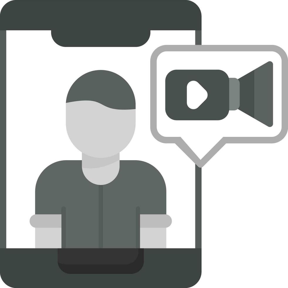 Video Chat Vector Icon