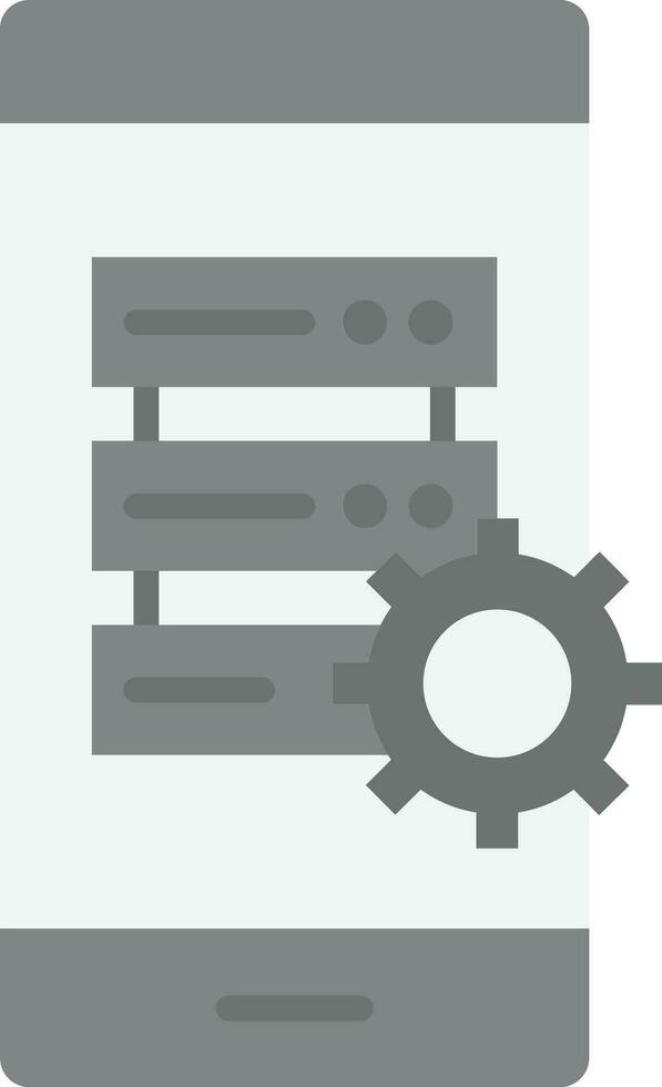 Smartphone Database Vector Icon