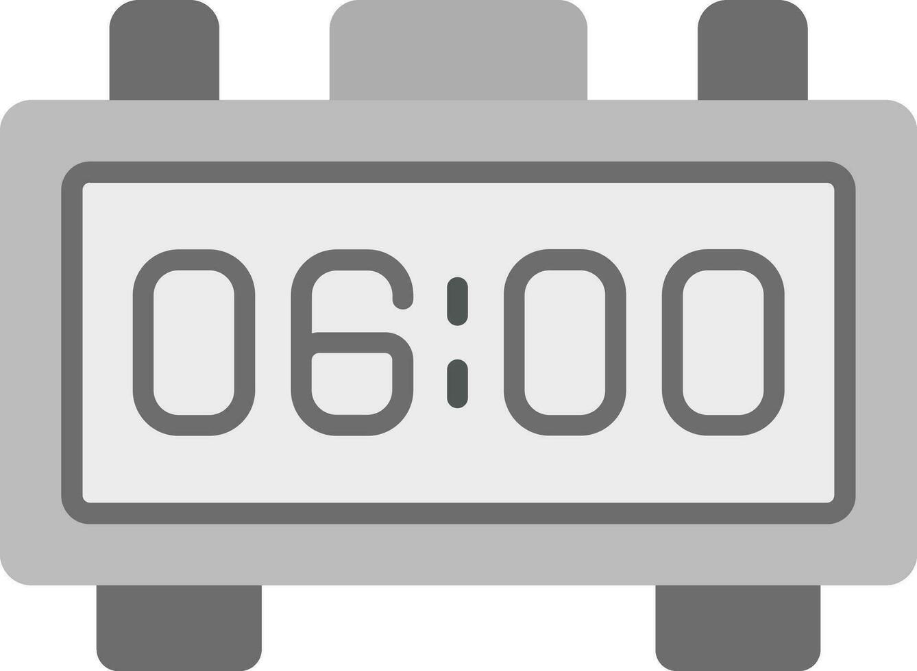 Digital Clock Vector Icon