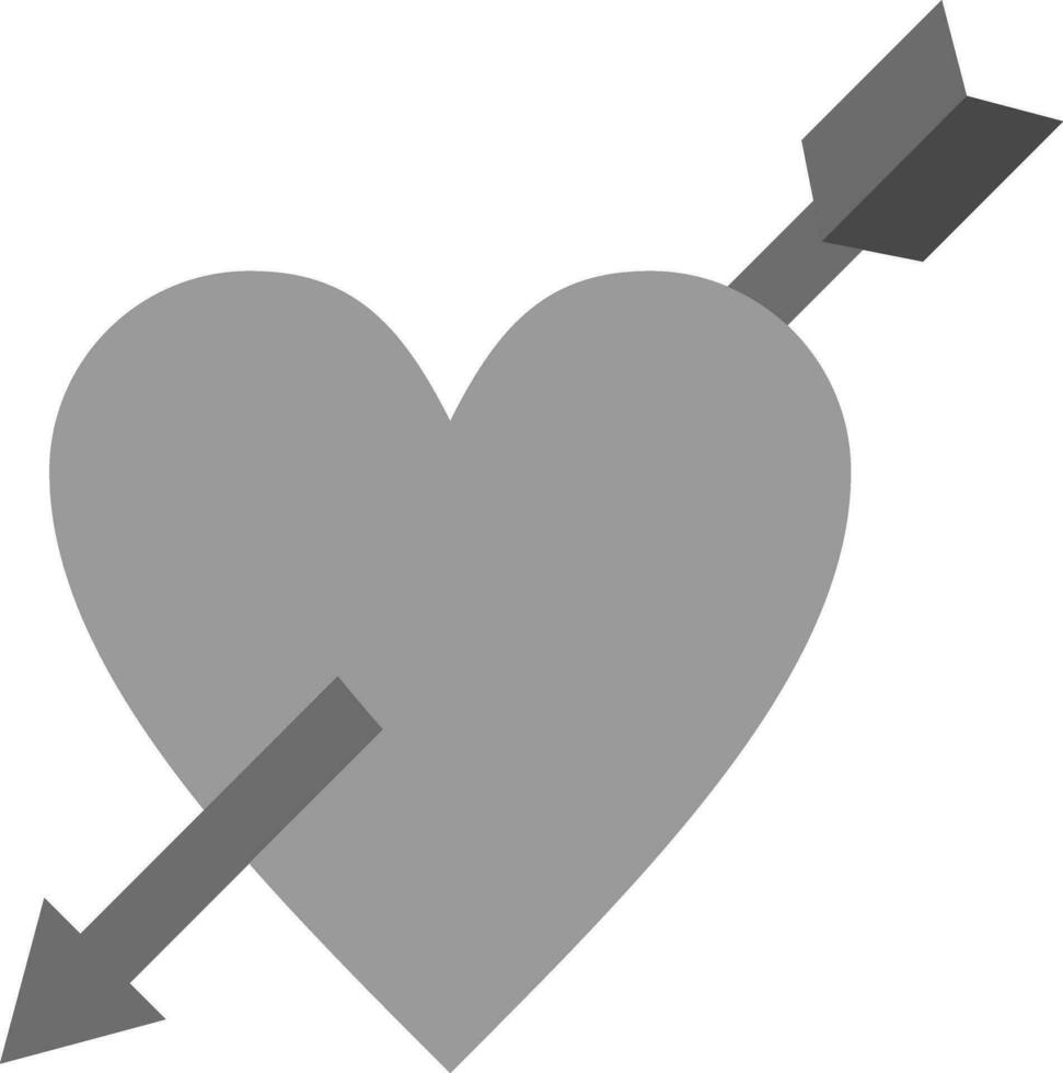 icono de vector de flecha de corazón