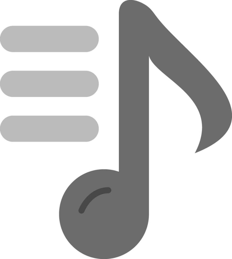 icono de vector de nota musical