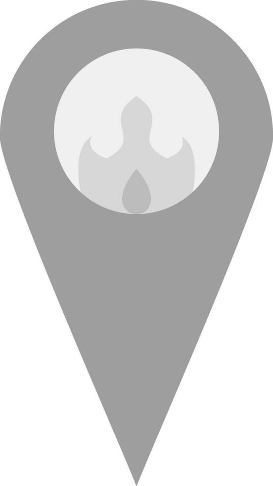 Fire Location Vector Icon