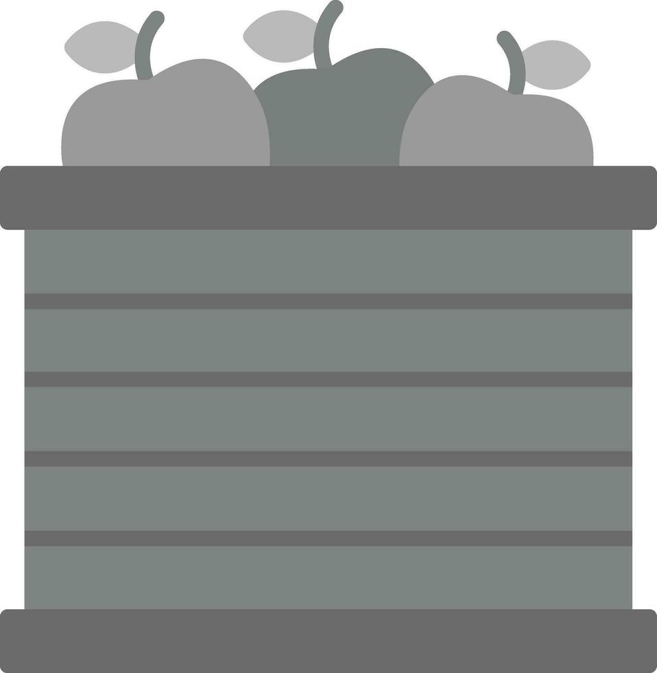 Fruits Basket Vector Icon