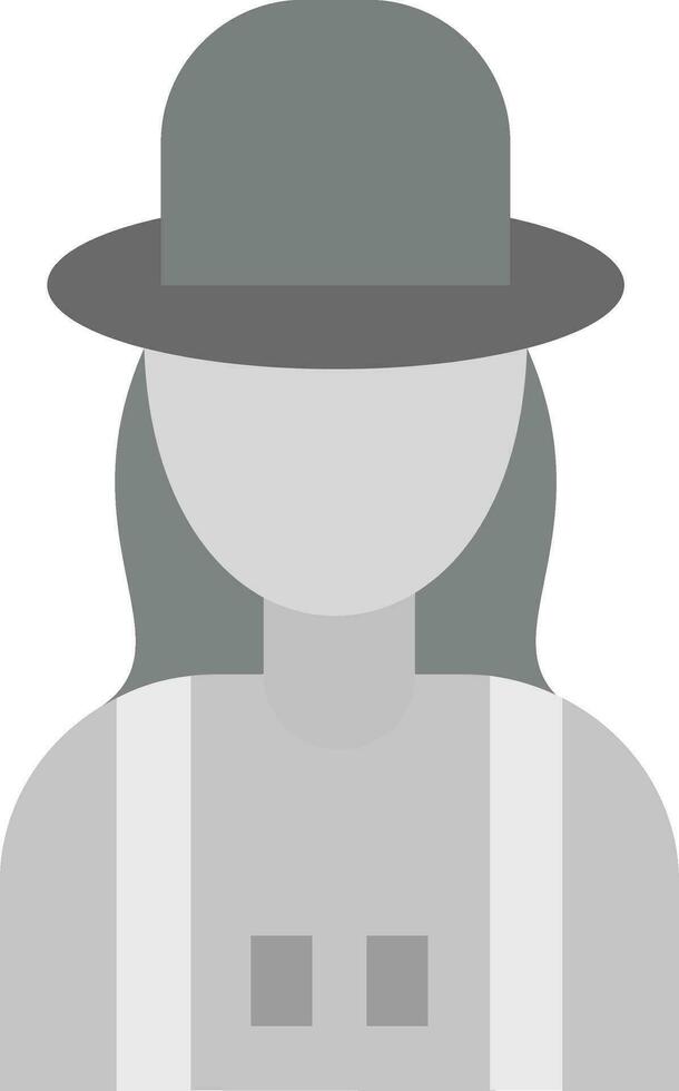 Female Farmer Vector Icon