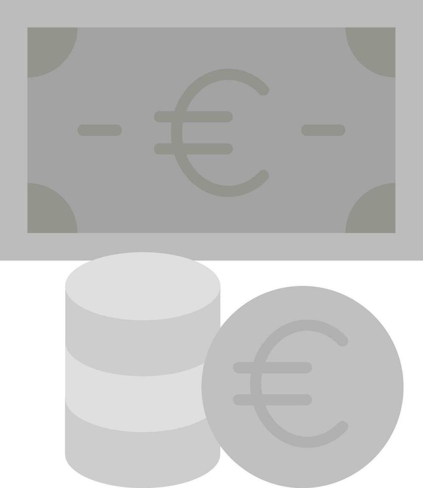 icono de vector de moneda euro