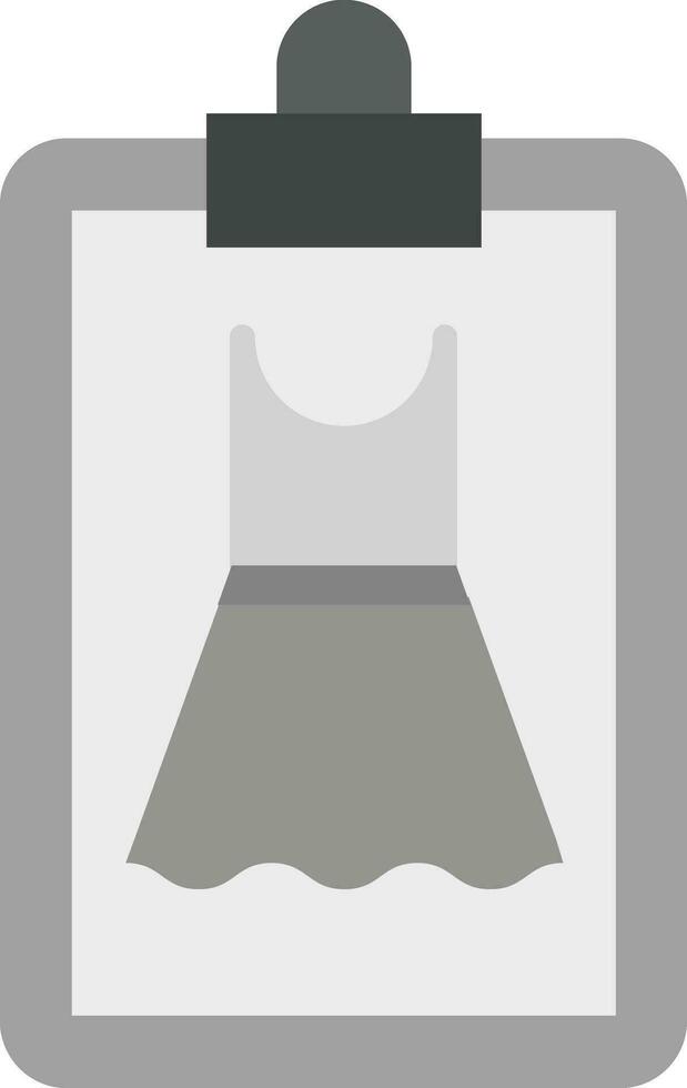 Dress Sketch Vector Icon