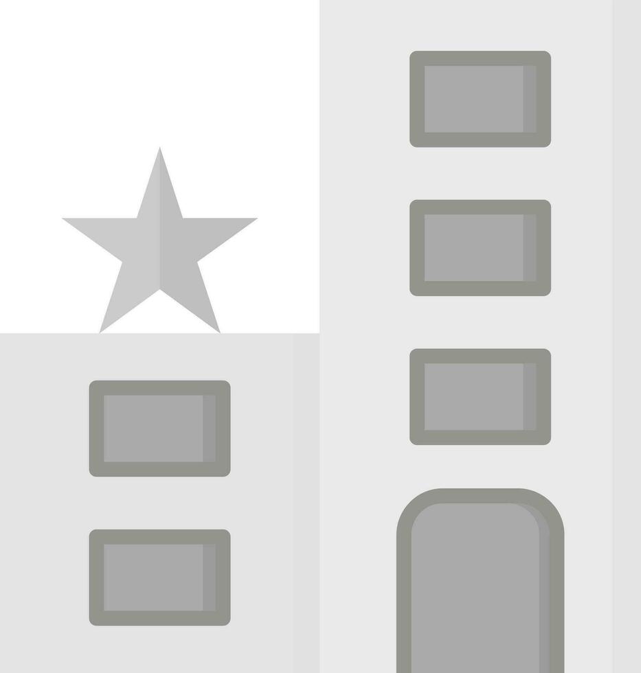 1 Star Hotel Vector Icon