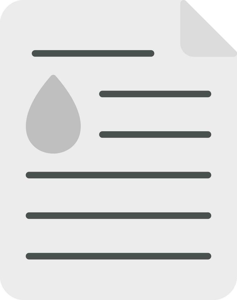 Oil Document Vector Icon