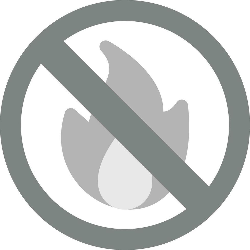 No Fire Vector Icon